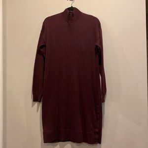 Banana Republic medium burgundy sweater dress